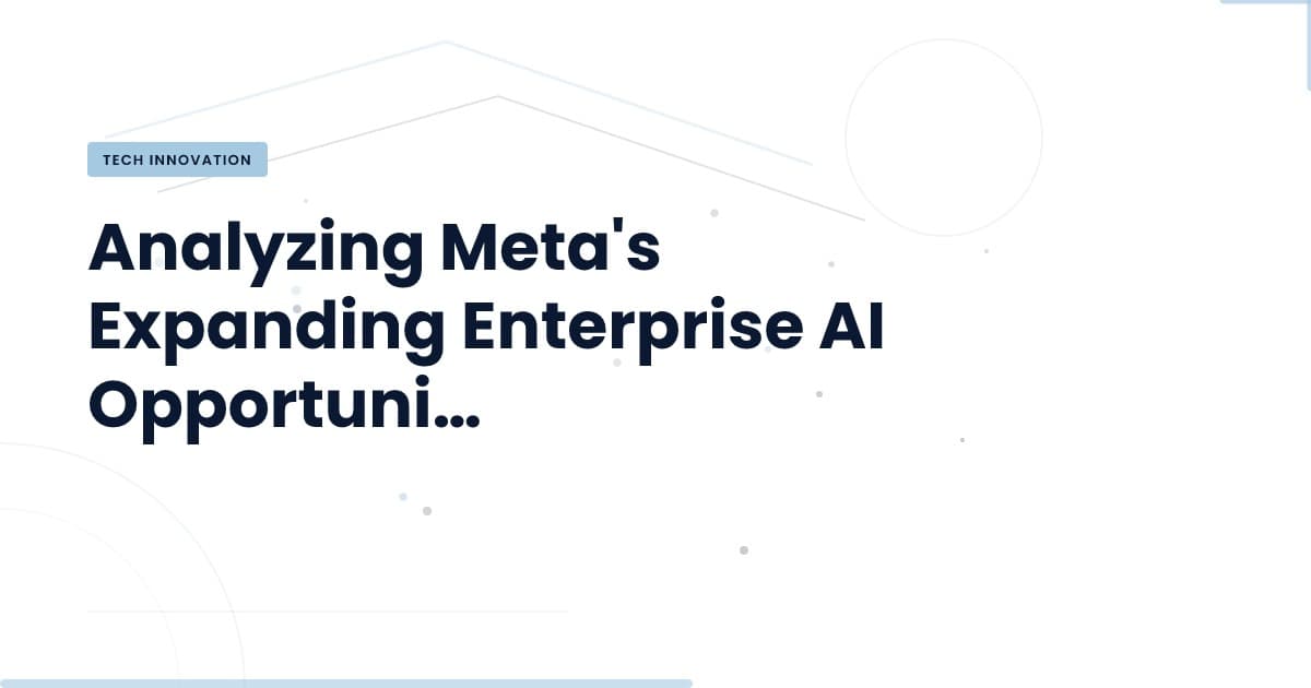 Unlocking New Frontiers: Meta's AI Strategy