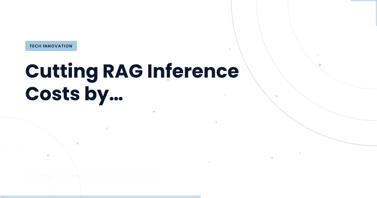 Transforming RAG Inference: Cost Reduction Strategies