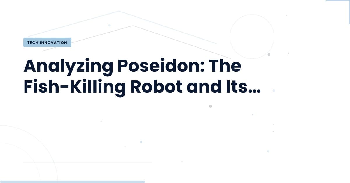 Poseidón: el robot que redefine la matanza de peces