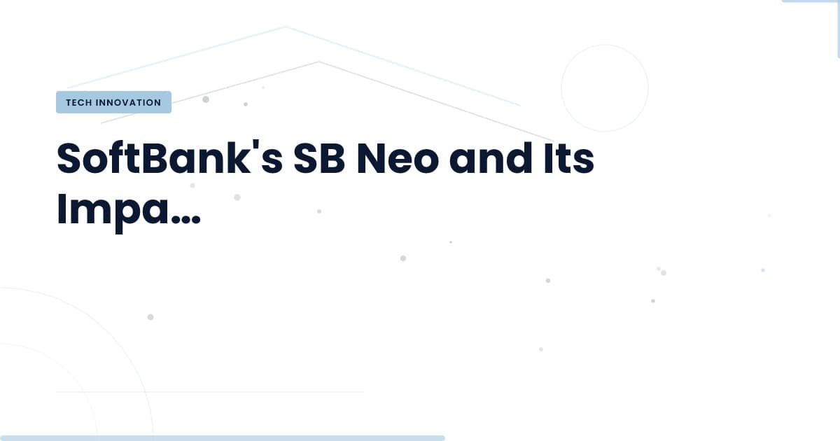 SoftBank lanza SB Neo: ¿Qué significa para la nube?