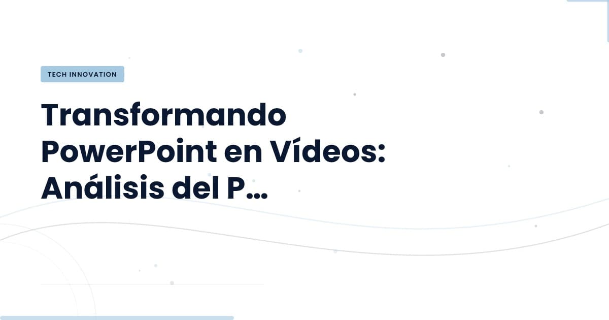 Transformación rápida: PowerPoint a Video IA en 20s