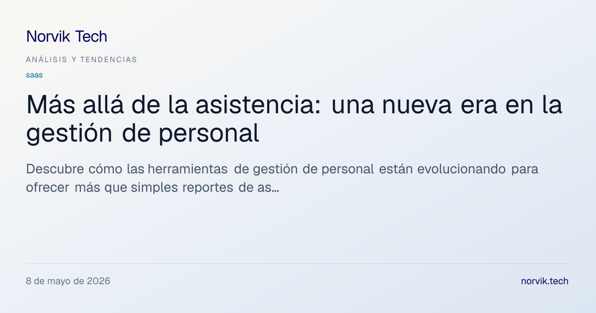 Análisis Técnico: Construcción de un SaaS para la… | Norvik Tech